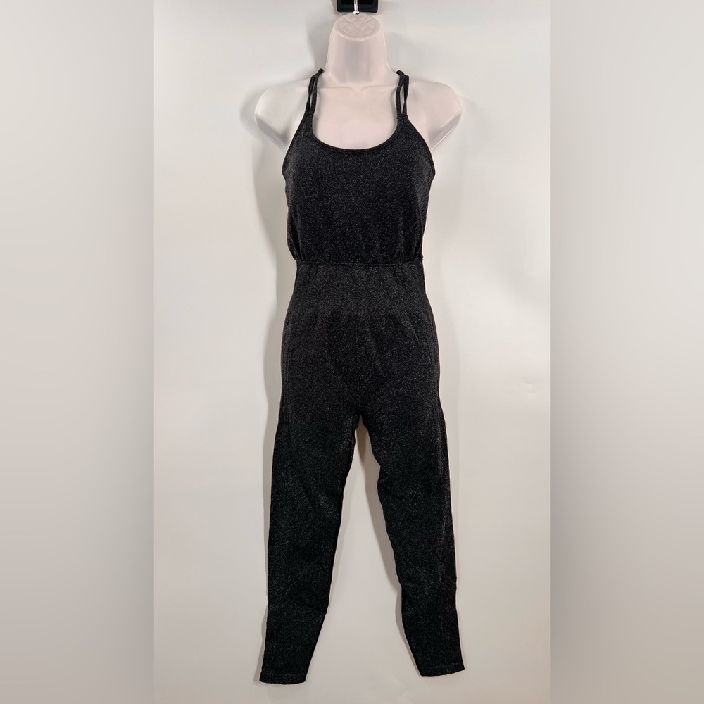 Fabletics Black Sparkle Seamless Jumpsuit